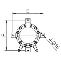 نظام دائرة واحدة، مبخر أنبوبي غلافي من الفولاذ المقاوم للصدأ من النوع الرأسي