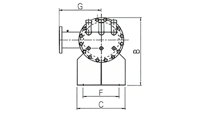 نظام متعدد الدوائر، مبخر من الفولاذ المقاوم للصدأ غلافي أنبوبي أفقي (12HP×5-25HP×6)